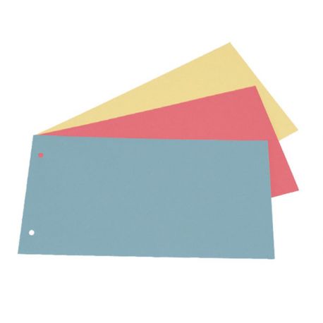 Separatori cartonc. 12x23 2fori cf.200pz rosso