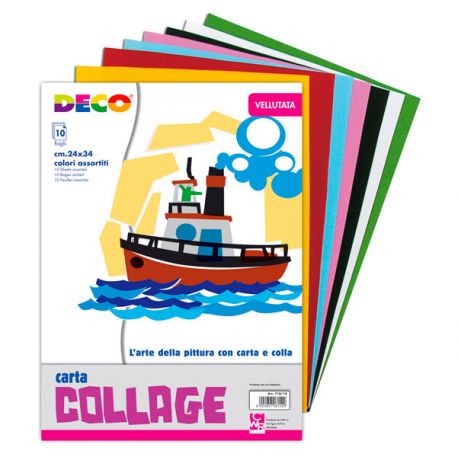 Album Collage Vellutata 24x34 10fg.ass. 130gr