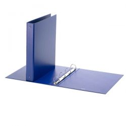 Cartella pl. 22x30 diam.40 4 anelli Europa blu