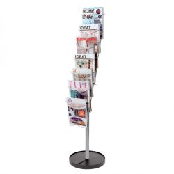 Espositore Alba 7 scomp. filo met. da terra