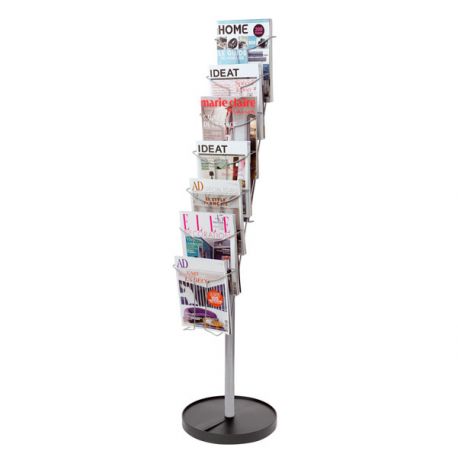 Espositore Alba 7 scomp. filo met. da terra