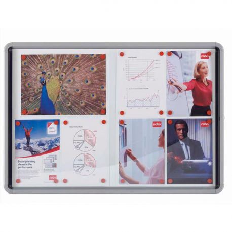 Bacheca 97X69H 8xA4 magnetica per interni ante scorrevoli