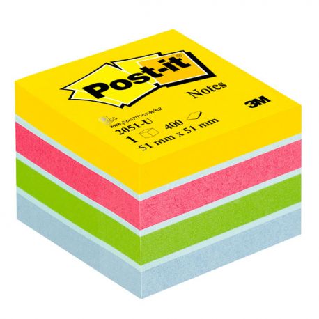 Post-it 3M Mini Cubo 2051 U ultracolor