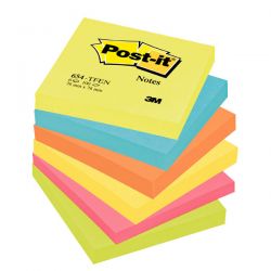 Post-it 3M 654 Energetic 76x76 col. assortiti