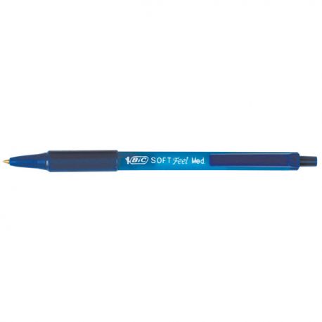 Penna Bic Soft Feel scatto blu