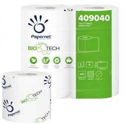 Carta igienica cf.4 rotoli 250str. 409040 BIOTECH Ecolabel