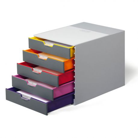 Cassettiera Durable Varicolor 5 cassetti