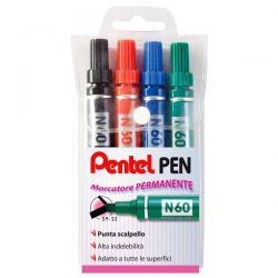 Marker Pentel N60 cf.4pz col.ass.