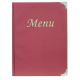 Porta Menu' Basic Securit PVC A4 bordeaux