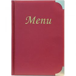Porta Menu' Basic Securit PVC A5 bordeaux