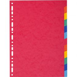 Separatore A4 cartoncino 12tacche color MAXI 23x30,5