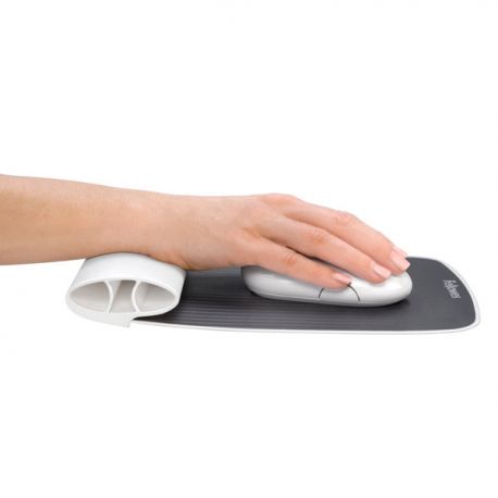 Mouse Pad I-Spire bianco con poggiapolsi morbido