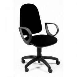 Sedia operativa Jupiter schienale alto nera