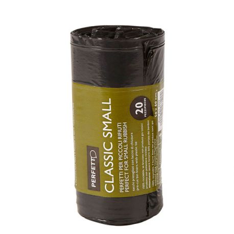 Sacchi immondizia 10my 50x60cm 30lt cf.20pz neri