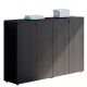 Armadio medio doppio FORMA 163x43x120h nero venato