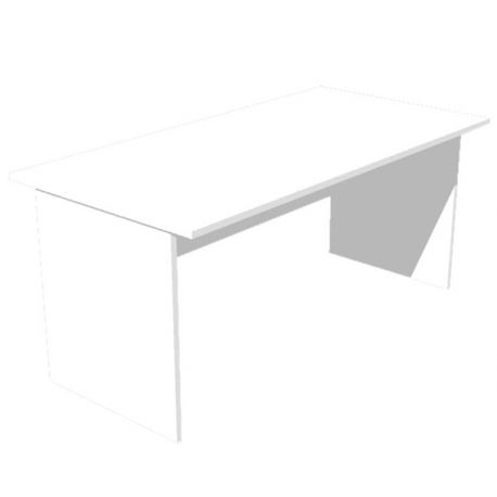 Scrivania FREE 140x80cm f.melam. bianco