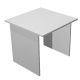 Scrivania FREE 80x80cm f.melam. grigio