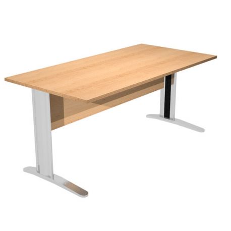 Scrivania FREE 160x80cm f.metallo faggio