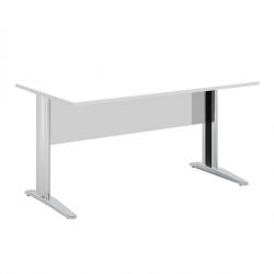 Scrivania FREE 140x80cm f.metallo bianco