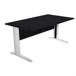Scrivania FREE 140x80cm f.metallo nero venato