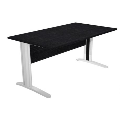 Scrivania FREE 140x80cm f.metallo nero venato