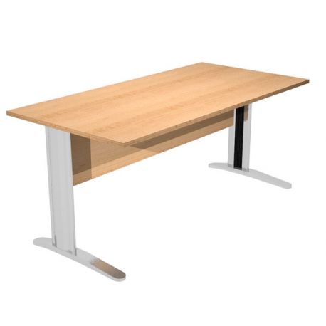 Scrivania FREE 80x80cm f.metallo faggio