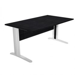 Scrivania FREE 80x80cm f.metallo nero venato