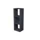 Libreria SQUARE 3cas. 36x29x104h nero venato