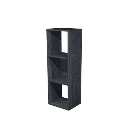 Libreria SQUARE 3cas. 36x29x104h nero venato