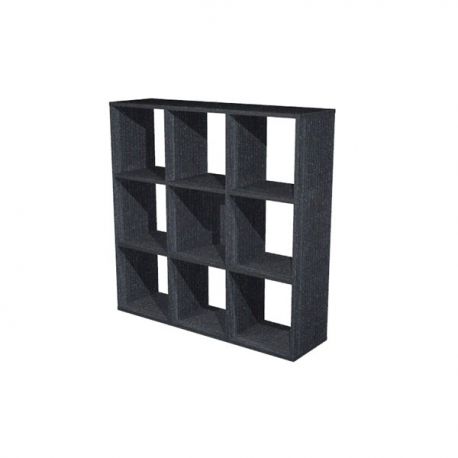 Libreria SQUARE 9cas. 104x29x104h nero venato
