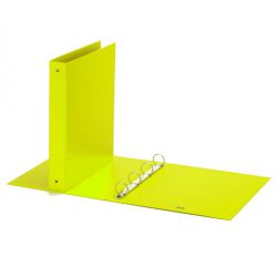 Cartella Europa Fluo 22x30 4 anelli diam.30 giallo