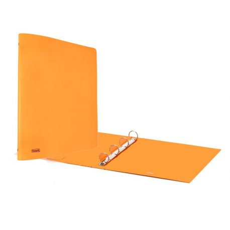 Cartella Europa Fluo 22x30 4 anelli diam.30 arancio