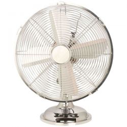 Ventilatore cromo cm 30 da tavolo