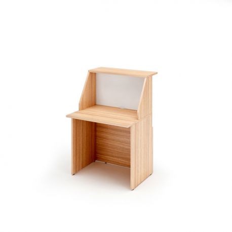 Banco reception READY 80x76x117h ciliegio/bianco