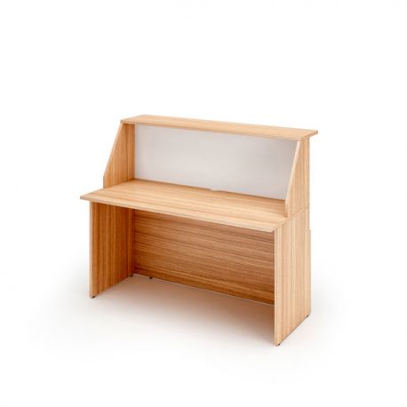 Banco reception READY 140x76x117h ciliegio/bianco