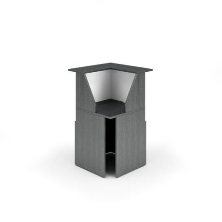 Angolare READY 76x76x117h nero/bianco