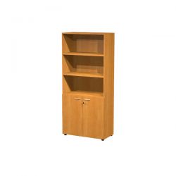 Armadio AR alto+ante basse 90x46x200h noce chiaro