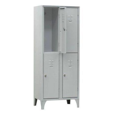 Armadio spogliatoio in metallo 4 posti sovrapposti