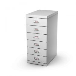 Cassettiera Met. 6 cassetti 29X43X67H Grigio