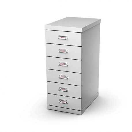 Cassettiera Met. 6 cassetti 29X43X67H Grigio