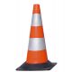 Cono segnaletico bicolore cm 27x50h