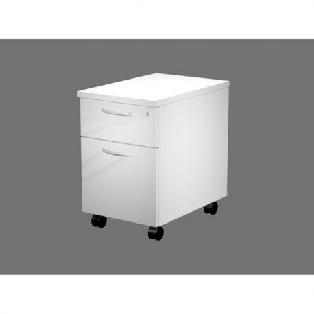 Cassettiera 1cassetto+ 1class. SOLIDA bianca