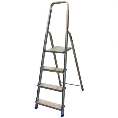 Scala in alluminio Basic 3+1 gradini