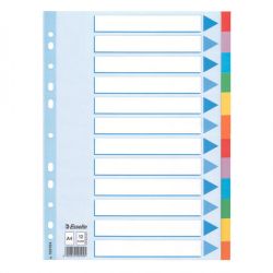 Separatore A4 cartoncino 12tasti color 100194