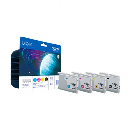 Multipack Brother LC-970 K/C/M/Y DCP-135