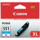 Cartuccia Canon CLI-551XL ciano