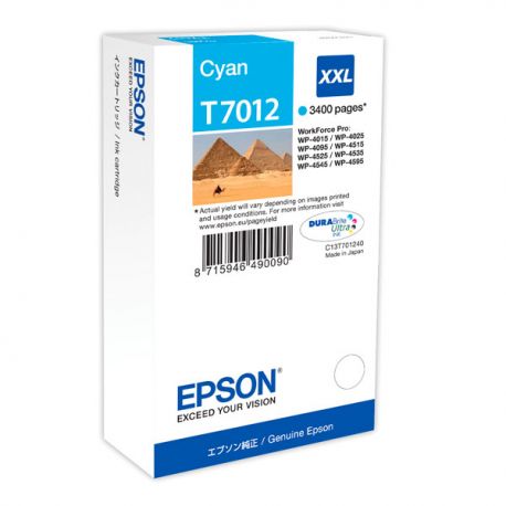 Cartuccia Epson T701240 ciano XXL 3,4K