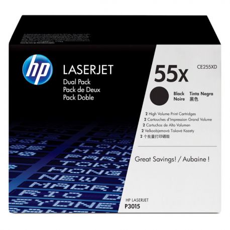 Toner HP CE255XD nero Kit 2pz.