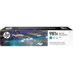 Toner HP PageWide MFP 586 L0R09A 981X ciano
