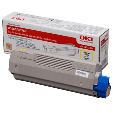 Toner OKI C-5650 giallo 2K